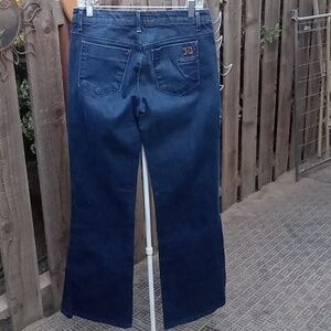Woman's jeans W30 fit wide leg.Muse Joe's Good condition blue. Good stretch.